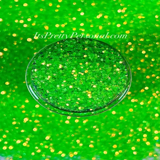 &ldquo;Supernatural Green Chunky&rdquo; (Medium Cut)- Luminous Reflective Glitter Collection {4}