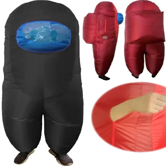 Child's Red Imposter Sus Crewmate Killer Inflatable {3}