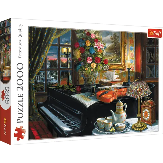 2000 Piece Jigsaw Puzzle, Sounds of Music, Instruments and Piano Puzzle, Adult Puzzles, Trefl 27112 {1}