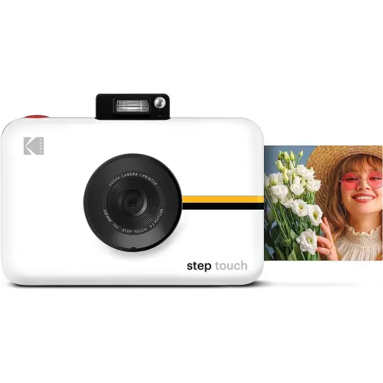 Kodak Step Touch 13MP Digital Instant Print Camera with 3.5" LCD Touchscreen, ZINK Technology & 1080p HD Video White {1}