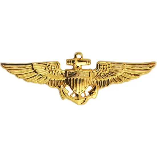 EagleEmblems P16569 Wing-USN/USMC,Aviator (Med) (1.5'') {1}