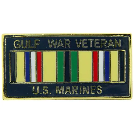 U.S.M.C. Gulf War Veteran Ribbon Pin 1" {1}