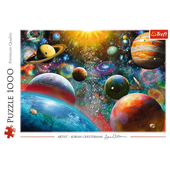 1000 Piece Jigsaw Puzzles, Cosmos, Solar System Puzzle with Comets, Asteroids and Galaxies, Universe, Adult Puzzles, Trefl 10624 {3}