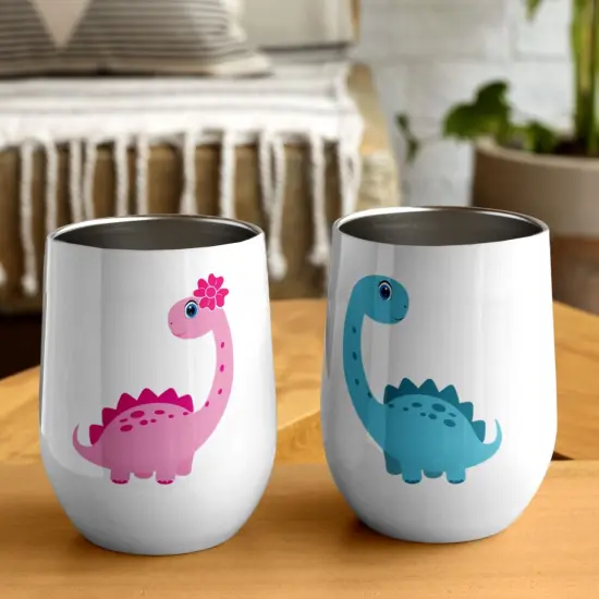 ProSub 12oz Premium AAA Wine Tumbler Stemless Sublimation Blanks - White {4}