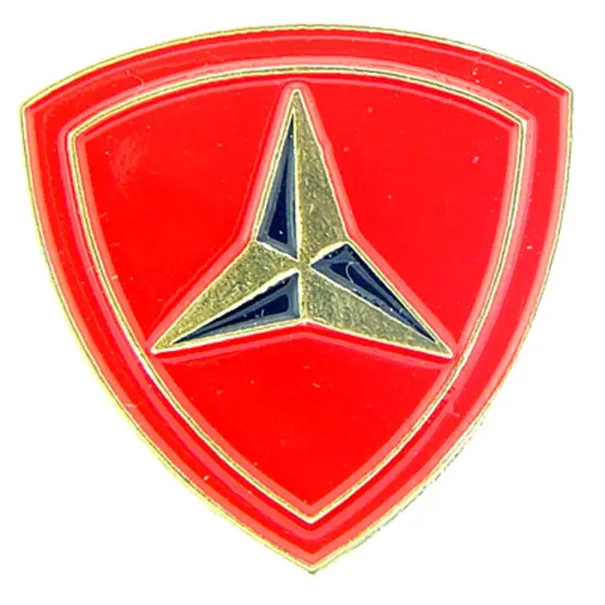 EagleEmblems P62272 PIN-USMC,003RD DIV. (PWT) (1'') {1}