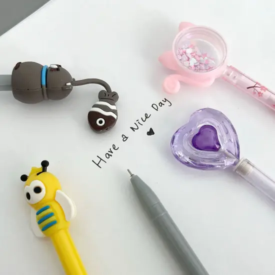 Wrapables Gel Pens School Office Supplies (12 pack) Comical Characters {3}