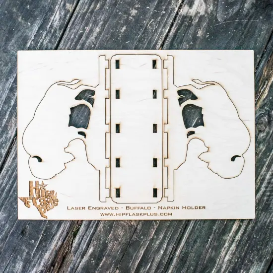 Napkin Holder - Buffalo - Raw Wood Craft {2}