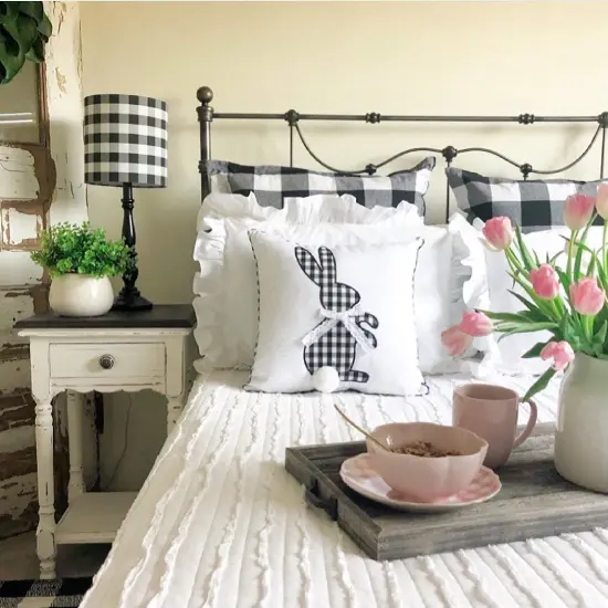 Rustic Farmhouse Large Decorative 24.5 in. x 13 in. Reclaimed Wood Breakfast Platter Tray {6}