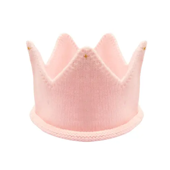 Wrapables Baby Boy & Girl Birthday Party Knitted Crown Headband Beanie Cap Hat Pink {1}
