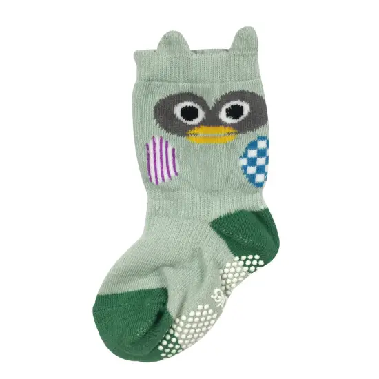 Wrapables Peek A Boo Animal Non-Skid Toddler Socks (Set of 6), Zoo Animals Large {6}