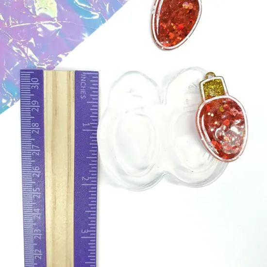 Christmas Light Bulb Dangle Earring Mold(C3) {4}
