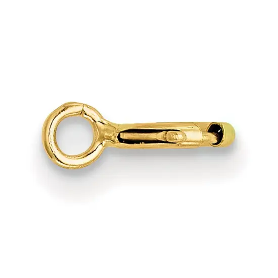 18K Gold Spring Ring Clasp 8Y1700 {3}