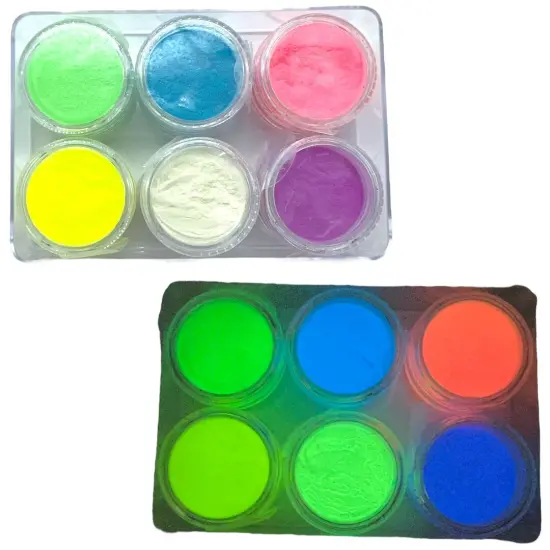 Glow On Combo Set of Glow Powder for Epoxy and UV Resin Art {1}