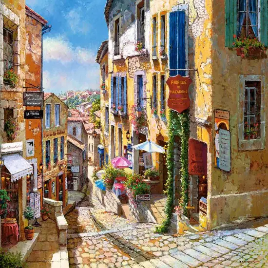 2000 Piece Jigsaw Puzzle, Saint Emilion, France, Puzzle of France, village, Adult Puzzles, Castorland C-200740-2 {2}