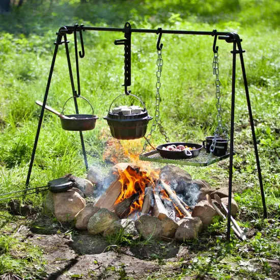 Petromax Fire Bridge Outdoor Kitchen Versatile Suspended Camping Grilling Fire Cooking {7}