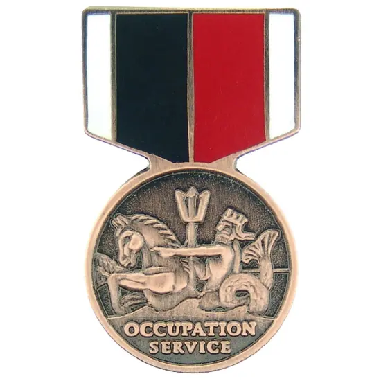 EagleEmblems P15053 PIN-Medal,USN/USMC OCCUP. SVC. (1-3/16'') {1}