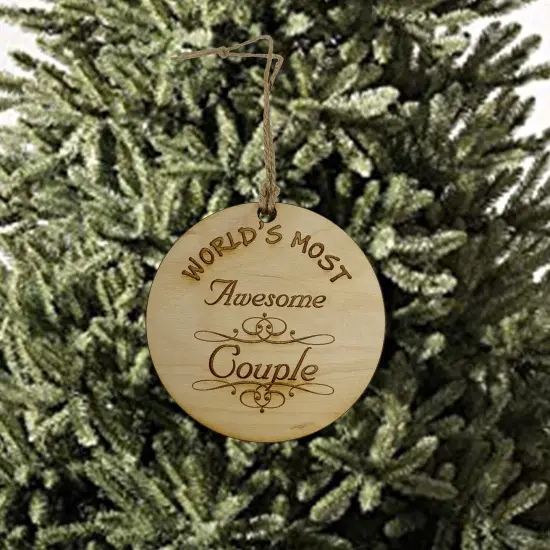 Worlds most Awesome Couple - Ornament {2}