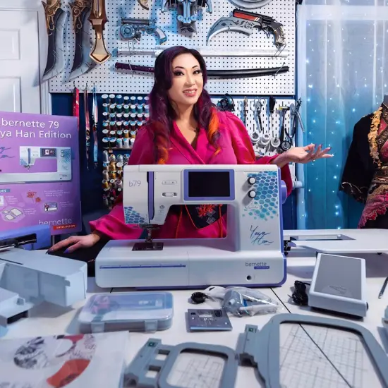 Bernette b79 Yaya Han Special Edition Sewing and Embroidery Machine {4}