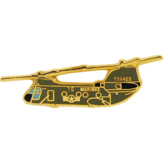 CH-46 Sea Knight Helicopter Pin 1 1/2" {1}