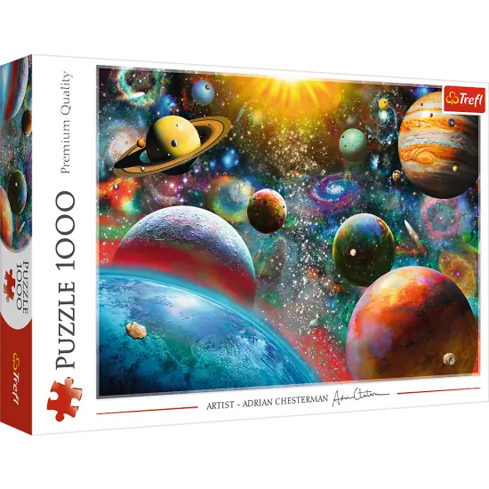 1000 Piece Jigsaw Puzzles, Cosmos, Solar System Puzzle with Comets, Asteroids and Galaxies, Universe, Adult Puzzles, Trefl 10624 {1}