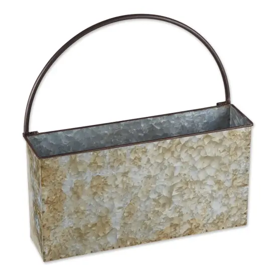 DII Rectangle Galvanized Wall Planter {1}