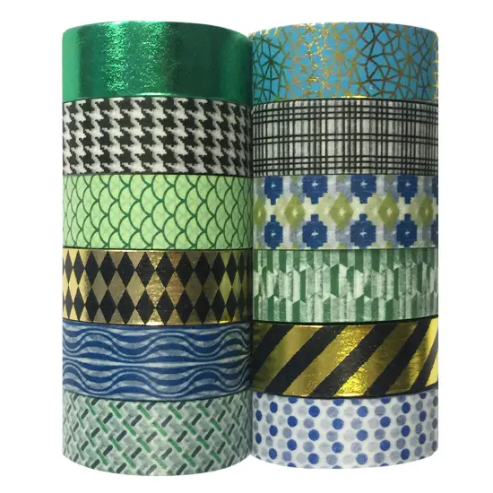 Wrapables WPSET49 Washi Masking Tape Collection (Set of 12) {2}