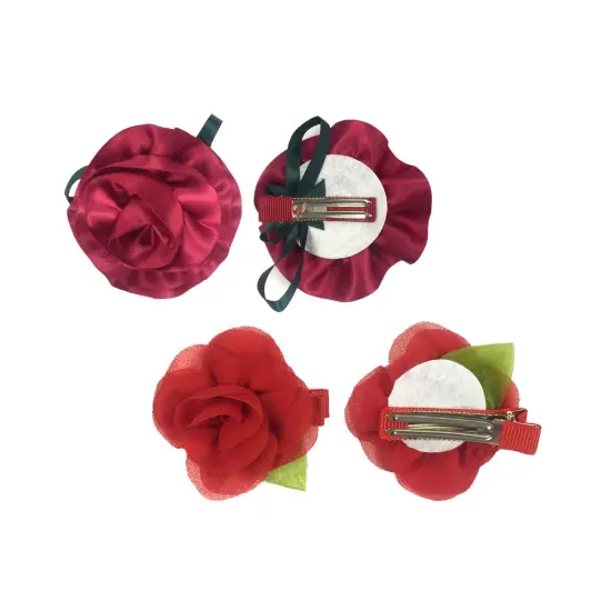 Wrapables Red and Bold Hair Clips (Set of 12) {4}