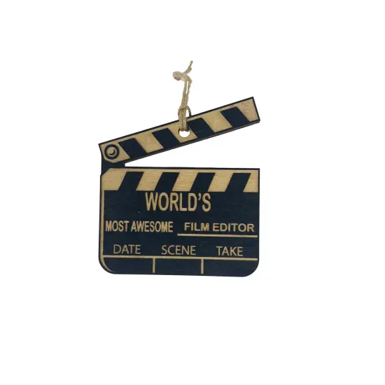 Worlds most awesome Film Editor - Ornament Black {1}