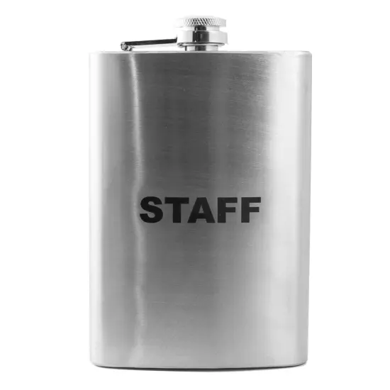 8oz Staff Stainless Steel Flask {1}