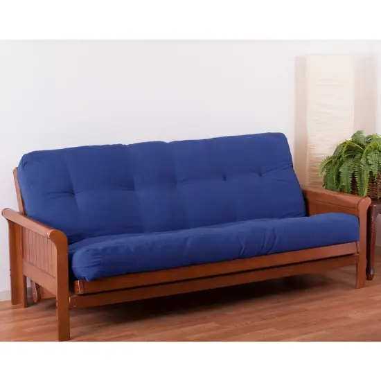 Blazing Needles Renewal 8-inch Twill Full-size Futon Mattress - Royal Blue - Royal Blue {1}