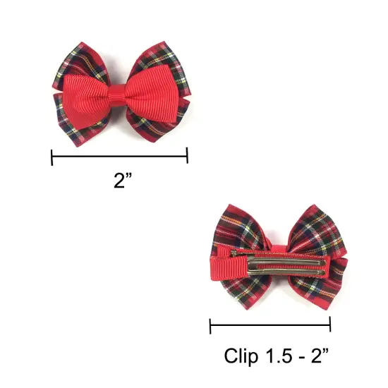 Wrapables Red and Bold Hair Clips (Set of 12) {3}