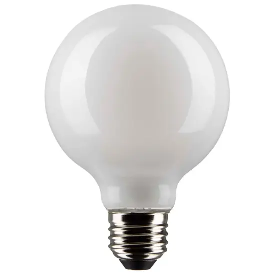 Satco 4.5w G25 Globe Filament LED 3000K Medium Base White Dimmable - 40w equiv Warm White {1}