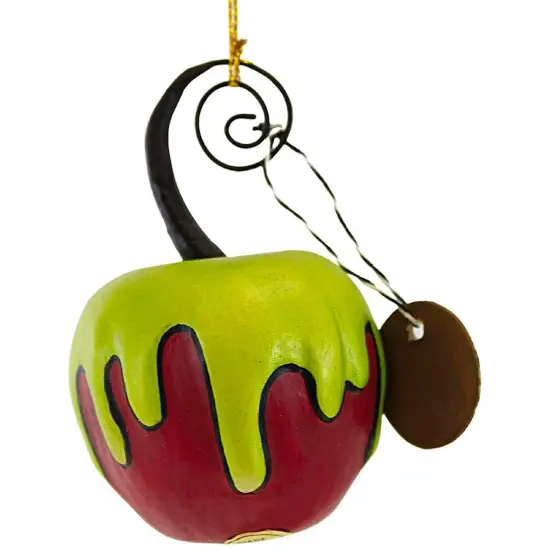 Red Apple Green Poison Ornament Mini 4" {2}