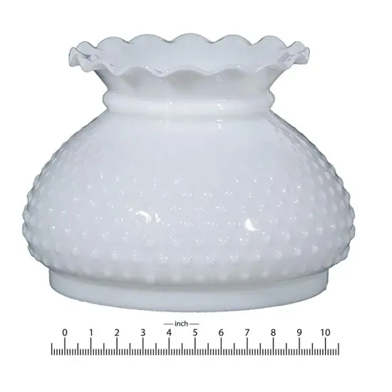 Lehman's Opal Hobnail 10" Glass Lamp Shade {4}