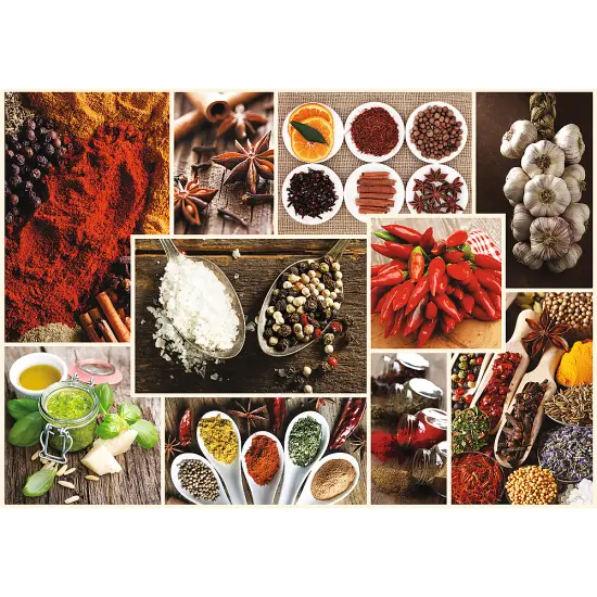 1000 Piece Jigsaw Puzzles, Spices, Food Puzzles, Collage Puzzles, Adult Puzzles, Trefl 10470 {2}