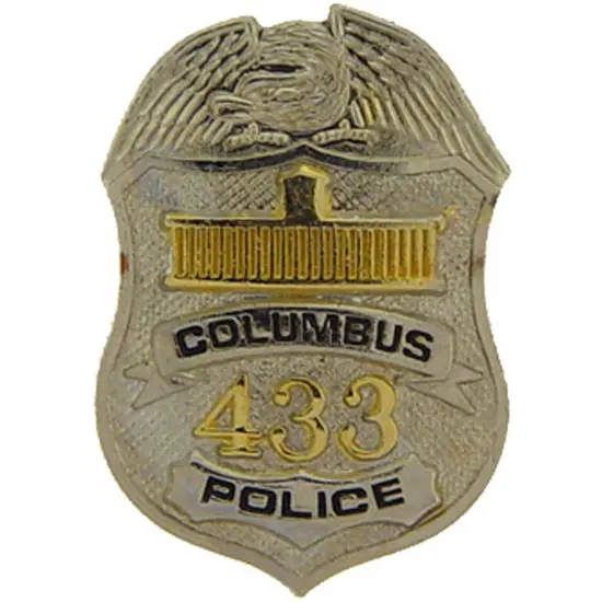 Columbus Police Officer Badge Pin 1" {1}