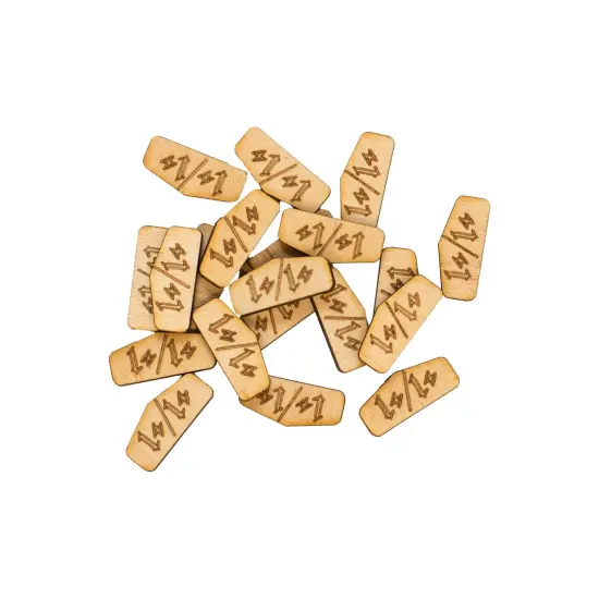 30 Game Counters +13 thru +15 with Extras 1"x.5" {1}