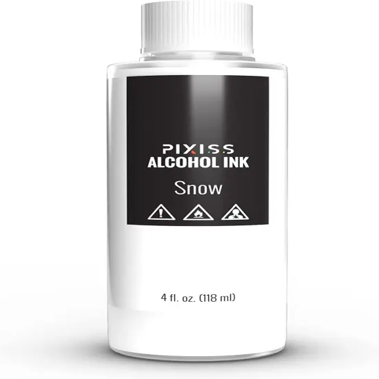 Pixiss White and Black Alcohol Ink for Resin 4oz, 3 Pixiss Applicator Bottles {5}