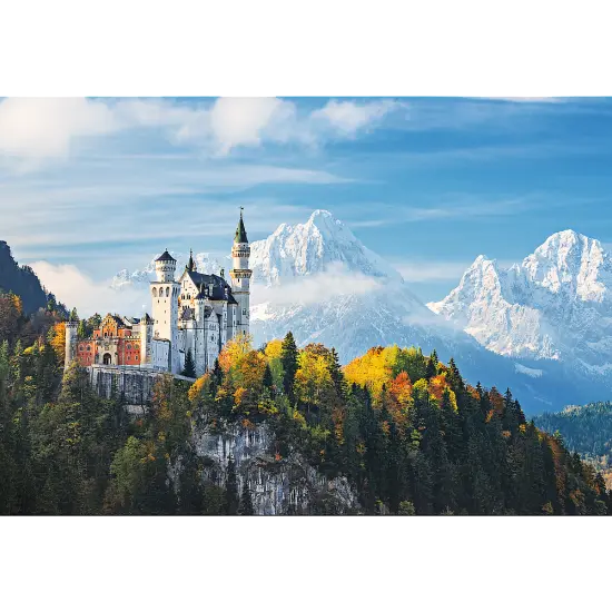 1500 Piece Jigsaw Puzzles, Bavarian Alps, Landscape Puzzle of Germany and Neuschwanstein Castle, Adult Puzzles, Trefl 26133 {2}