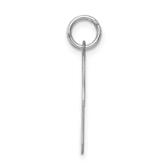 Sterling Silver Eighth Note Charm Pendant Music Jewelry 19mm x 9mm {3}