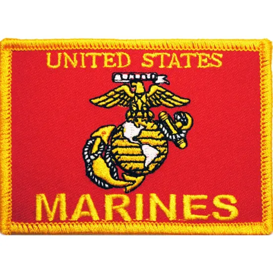 Eagle Emblems Patch-USMC, Flag(2-1/2"X3-1/2") {1}