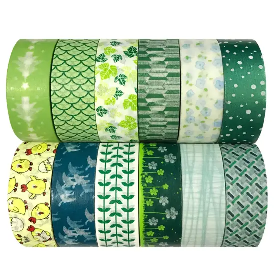 Wrapables WPSET72 Washi Masking Tape Collection (Set of 12) {1}