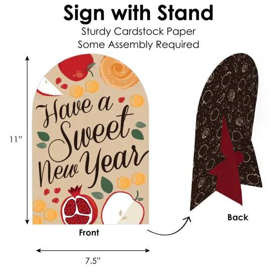Big Dot of Happiness Rosh Hashanah - DIY Jewish New Year Party Shana Tova Signs - Snack Bar Decorations Kit - 50 Pieces {6}