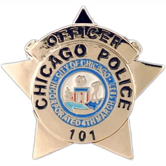 Chicago Police Officer Badge Pin 1" {1}