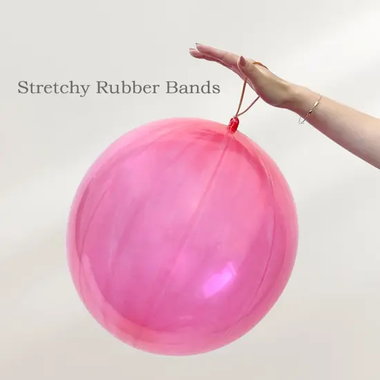 Wrapables Punching Balloons with Rubber Band Handles for Party Favors, Birthday Parties (Set of 21), Multicolor {4}