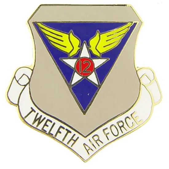 Pins: USAF - Air Force 012TH, SHIELD (1") {1}