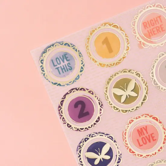 Vicki Boutin Print Shop Specialty Paper 12"X12"-Gold Foiled Vellum {4}