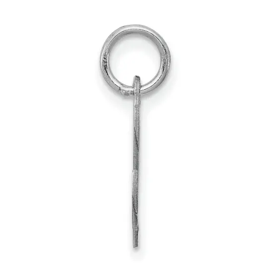 Sterling Silver Small Script Initial Letter L Charm Jewerly 16mm x 10mm {2}