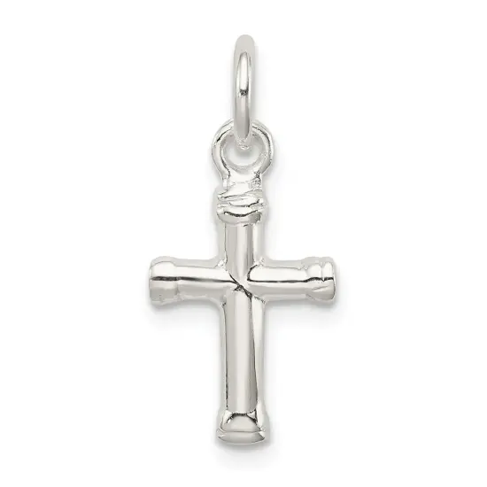 Sterling Silver Cross Charm Jewerly 17mm x 10mm {1}