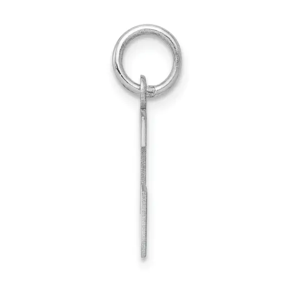 Sterling Silver Small Block Initial Letter L Charm Jewerly 16mm x 10mm {3}